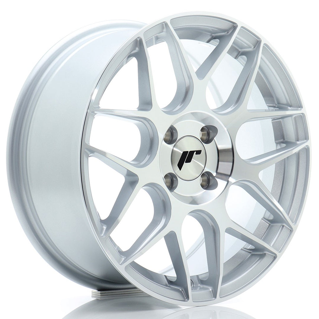 Cerchio in Lega JAPAN RACING JR18 16x7 ET35 4x100 Silver Machined Face