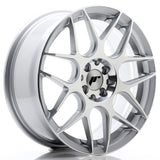 Cerchio in Lega JAPAN RACING JR18 17x7 ET40 4x100 Silver Machined Face