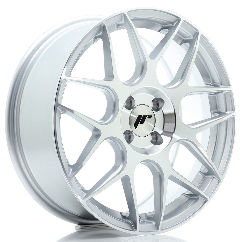 Cerchio in Lega JAPAN RACING JR18 17x7 ET40 4x100 Silver Machined Face