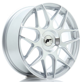 Cerchio in Lega JAPAN RACING JR18 17x7 ET20-40 con foratura su misura Silver Machined Face