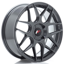 Carica l&#39;immagine nel visualizzatore di Gallery, Cerchio in Lega JAPAN RACING JR18 17x7 ET20-40 4H con foratura su misura Hyper Gray