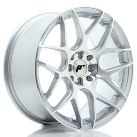 Cerchio in Lega JAPAN RACING JR18 17x8 ET35 4x100/114 Silver Machined Face