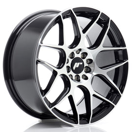 Cerchio in Lega JAPAN RACING JR18 17x8 ET35 5x100/114 Black Machined Face