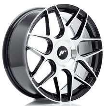 Load image into Gallery viewer, Cerchio in Lega JAPAN RACING JR18 18x7.5 ET20-40 con foratura su misura Black Machined Face