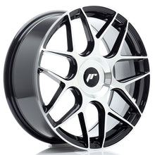 Carica l&#39;immagine nel visualizzatore di Gallery, Cerchio in Lega JAPAN RACING JR18 18x7.5 ET20-40 con foratura su misura Black Machined Face