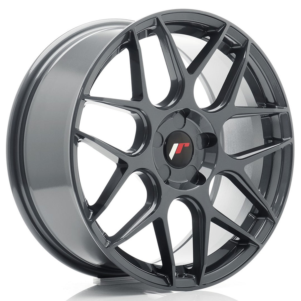 Cerchio in Lega JAPAN RACING JR18 18x7.5 ET20-40 5H con foratura su misura Hyper Gray