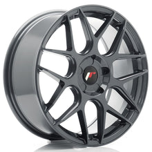 Carica l&#39;immagine nel visualizzatore di Gallery, Cerchio in Lega JAPAN RACING JR18 18x7.5 ET20-40 5H con foratura su misura Hyper Gray