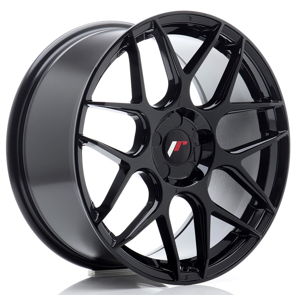 Cerchio in Lega JAPAN RACING JR18 18x8.5 ET20-45 5H con foratura su misura Gloss Black