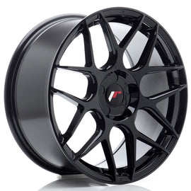 Cerchio in Lega JAPAN RACING JR18 18x8,5 ET20-45 5H con foratura su misura Gloss Black