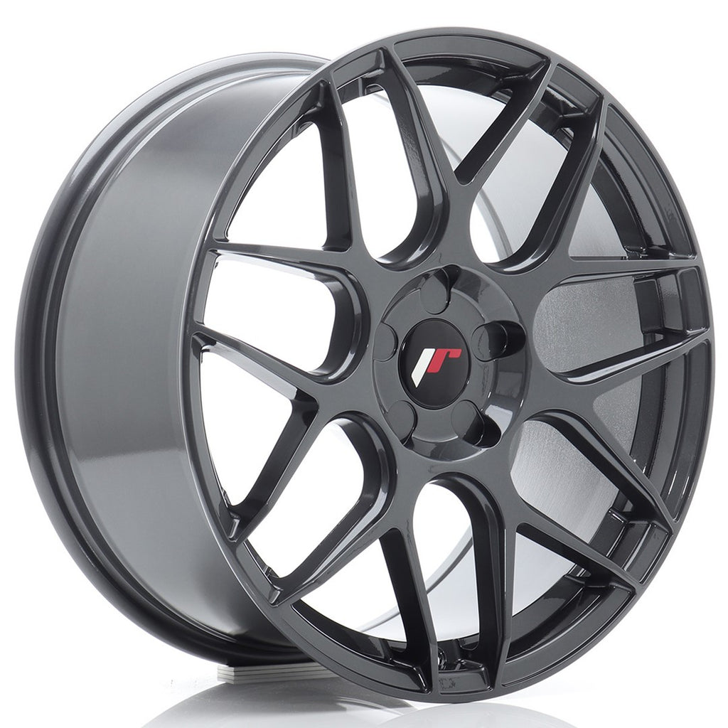 Cerchio in Lega JAPAN RACING JR18 18x8.5 ET20-45 5H con foratura su misura Hyper Gray