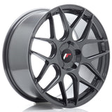 Cerchio in Lega JAPAN RACING JR18 18x8.5 ET20-45 5H con foratura su misura Hyper Gray