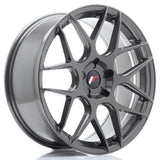 Cerchio in Lega JAPAN RACING JR18 20x8.5 ET20-40 5H con foratura su misura Hyper Gray