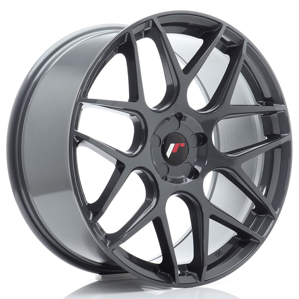 Cerchio in Lega JAPAN RACING JR18 20x8,5 ET20-40 5H con foratura su misura Hyper Gray