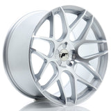 Cerchio in Lega JAPAN RACING JR18 20x9,5 ET20-35 5H con foratura su misura Silver Machined Face