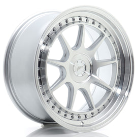 Cerchio in Lega JAPAN RACING JR47 18x8,5 ET15-35 5H con foratura su misura Silver Machined Face