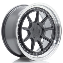 Load image into Gallery viewer, Cerchio in Lega JAPAN RACING JR47 18x8.5 ET15-35 5H con foratura su misura Hyper Gray w/ Machined Lip