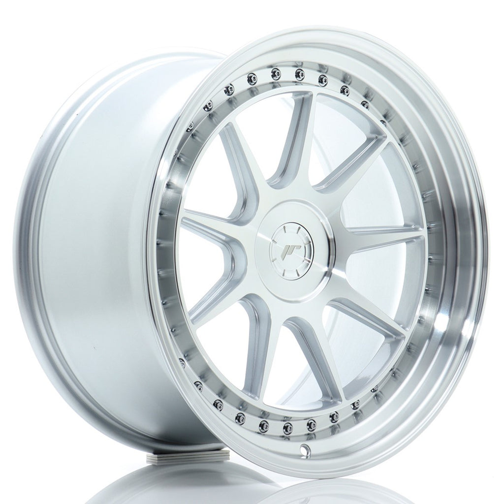 Cerchio in Lega JAPAN RACING JR47 19x9,5 ET15-35 5H con foratura su misura Silver Machined Face