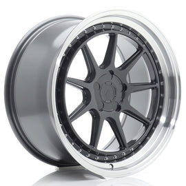 Cerchio in Lega JAPAN RACING JR47 19x9,5 ET15-35 5H con foratura su misura Hyper Gray w/ Machined Lip