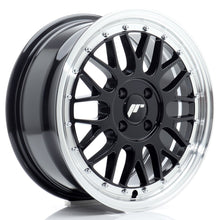Load image into Gallery viewer, Cerchio in Lega JAPAN RACING JR23 16x7 ET40 4x100 Gloss Black w/ Machined Lip