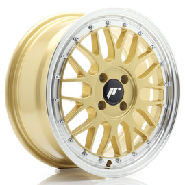 Cerchio in Lega JAPAN RACING JR23 16x7 ET40 4x100 Gold w/ Machined Lip