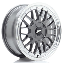 Load image into Gallery viewer, Cerchio in Lega JAPAN RACING JR23 16x7 ET20-45 4H con foratura su misura Hyper Gray w/ Machined Lip