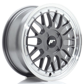 Cerchio in Lega JAPAN RACING JR23 16x7 ET20-45 4H con foratura su misura Hyper Gray w/ Machined Lip