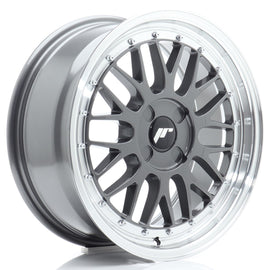 Cerchio in Lega JAPAN RACING JR23 17x7.5 ET20-40 4H con foratura su misura Hyper Gray w/ Machined Lip