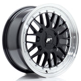 Cerchio in Lega JAPAN RACING JR23 17x8 ET20-45 4H con foratura su misura Gloss Black w/Machined Lip