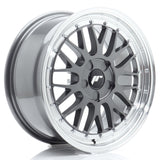 Cerchio in Lega JAPAN RACING JR23 17x8 ET20-45 5H con foratura su misura Hyper Gray w/Machined Lip