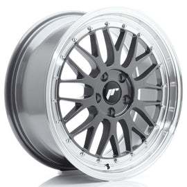 Cerchio in Lega JAPAN RACING JR23 18x8 ET40 5x112 Hyper Gray w/ Machined Lip
