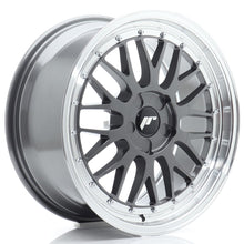 Load image into Gallery viewer, Cerchio in Lega JAPAN RACING JR23 18x8,5 ET20-48 5H con foratura su misura Hyper Gray w/ Machined Lip