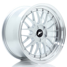 Load image into Gallery viewer, Cerchio in Lega JAPAN RACING JR23 18x9,5 ET20-48 5H con foratura su misura Hyper Silver w/ Machined Lip