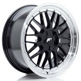 Cerchio in Lega JAPAN RACING JR23 19x8 ET20-40 5H con foratura su misura Gloss Black w/Machined Lip