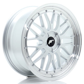 Cerchio in Lega JAPAN RACING JR23 19x8.5 ET20-45 5H con foratura su misura Hyper Silver w/ Machined Lip