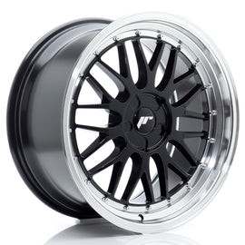 Cerchio in Lega JAPAN RACING JR23 19x9.5 ET20-45 5H con foratura su misura Gloss Black w/ Machined Lip