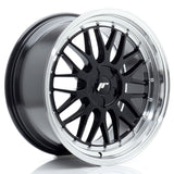 Cerchio in Lega JAPAN RACING JR23 19x9.5 ET20-45 5H con foratura su misura Gloss Black w/ Machined Lip