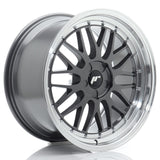 Cerchio in Lega JAPAN RACING JR23 19x9,5 ET20-45 5H con foratura su misura Hyper Gray w/Machined Lip
