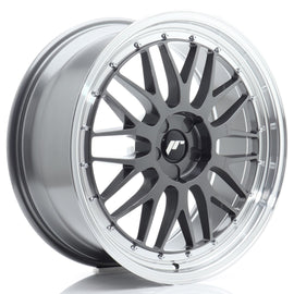 Cerchio in Lega JAPAN RACING JR23 20x8 ET20-40 5H con foratura su misura Hyper Gray w/ Machined Lip