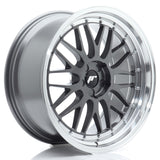 Cerchio in Lega JAPAN RACING JR23 20x9,5 ET20-35 5H con foratura su misura Hyper Gray w/Machined Lip