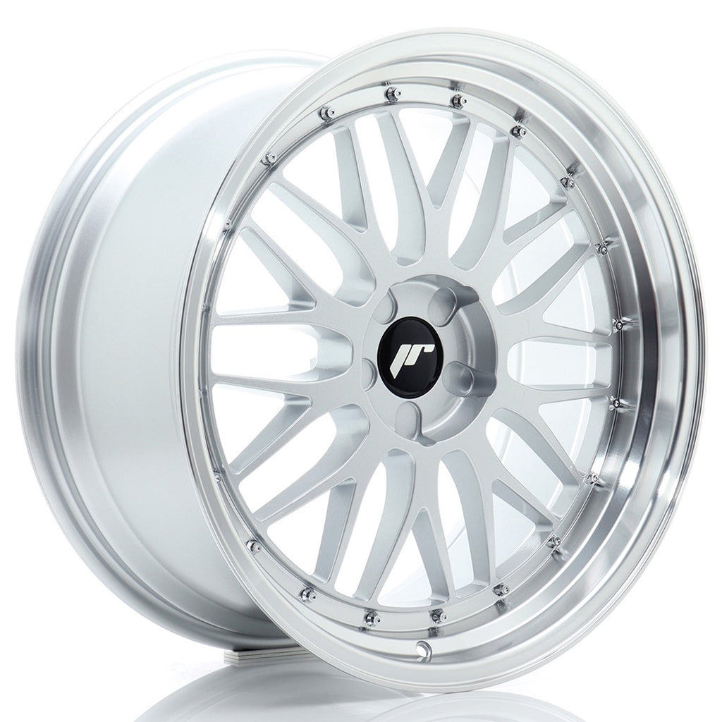 Cerchio in Lega JAPAN RACING JR23 20x9,5 ET20-35 5H con foratura su misura Hyper Silver w/Machined Lip