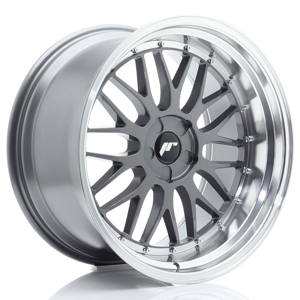 Cerchio in Lega JAPAN RACING JR23 20x10,5 ET15-25 5H con foratura su misura Hyper Gray w/ Machined Lip