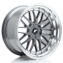 Cerchio in Lega JAPAN RACING JR23 20x10.5 ET15-25 5H con foratura su misura Hyper Gray w/ Machined Lip