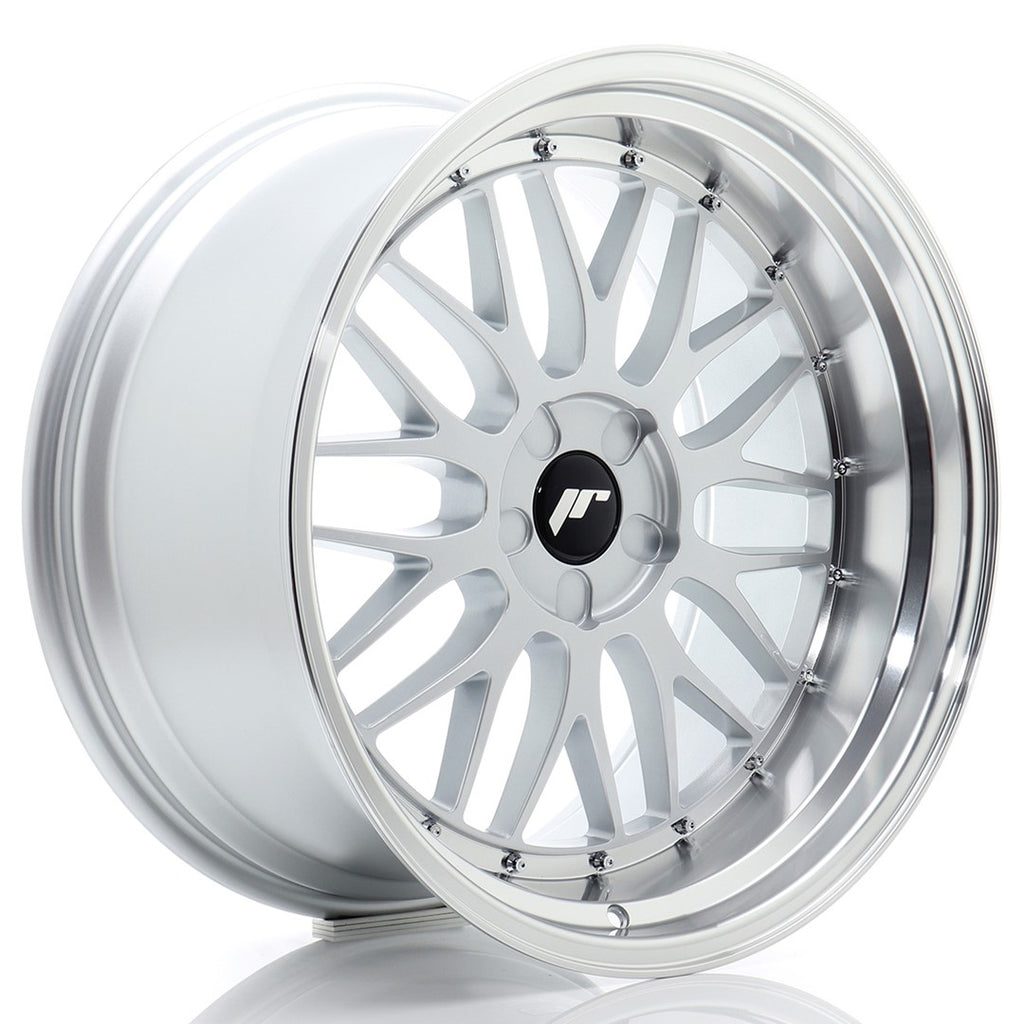 Cerchio in Lega JAPAN RACING JR23 20x10,5 ET15-25 5H con foratura su misura Hyper Silver w/ Machined Lip