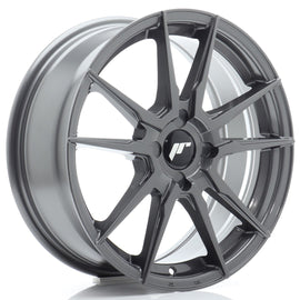 Cerchio in Lega JAPAN RACING JR21 17x7 ET20-40 4H con foratura su misura Hyper Gray
