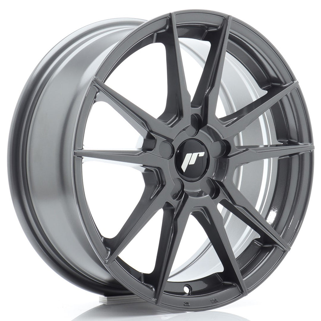 Cerchio in Lega JAPAN RACING JR21 17x7 ET20-40 5H con foratura su misura Hyper Gray