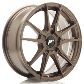 Cerchio in Lega JAPAN RACING JR21 17x7 ET20-40 5H con foratura su misura Matt Bronze