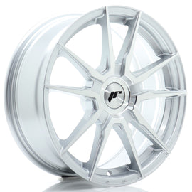 Cerchio in Lega JAPAN RACING JR21 17x7 ET20-40 con foratura su misura Machined Silver
