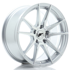 Cerchio in Lega JAPAN RACING JR21 17x8 ET35 5x100 Silver Machined Face