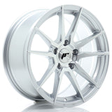 Cerchio in Lega JAPAN RACING JR21 17x8 ET35 5x120 Silver Machined Face