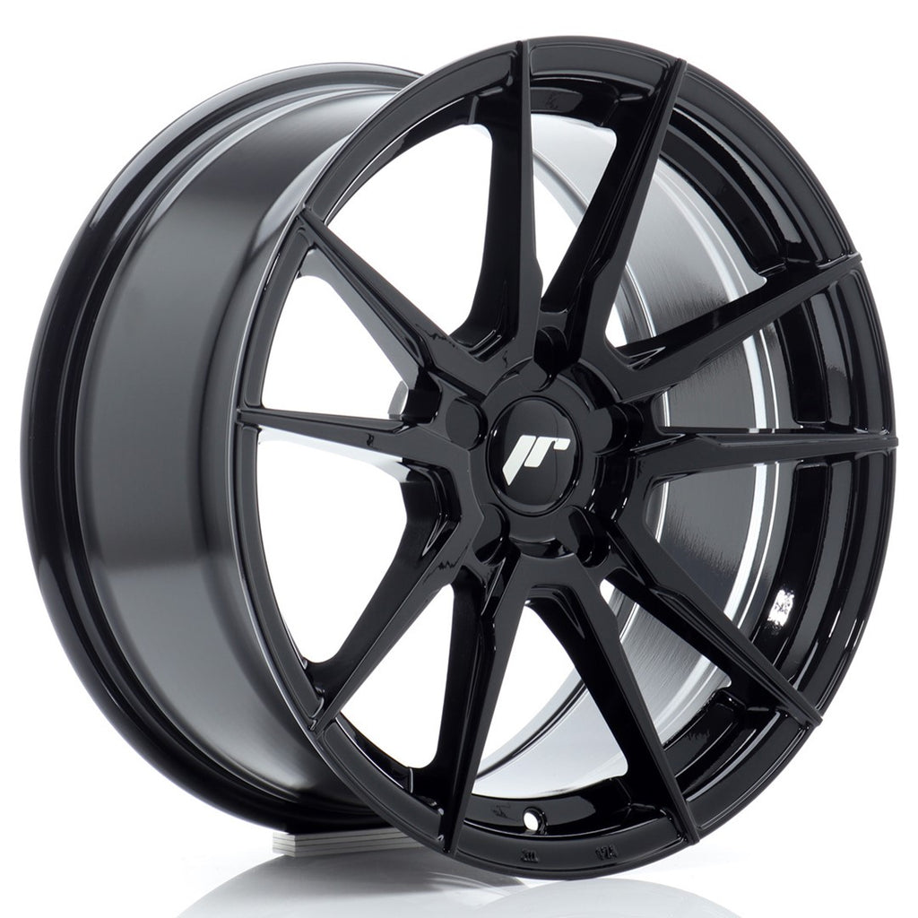 Cerchio in Lega JAPAN RACING JR21 17x8 ET20-35 5H con foratura su misura Gloss Black